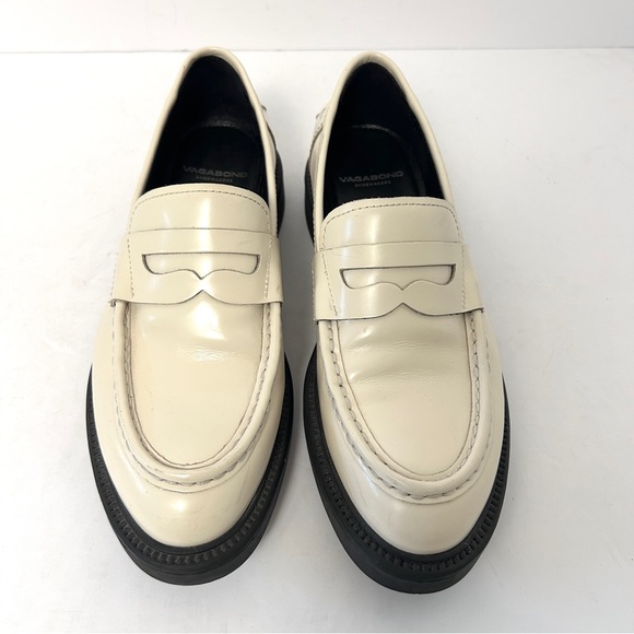 Vagabond Shoemakers Alex Loafer Shoe Poetcore Cream Beige Black Size EU 36 US 6 - Picture 2 of 15